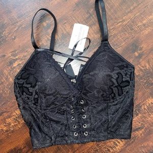 NWT LACED CORSET TOP